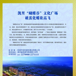 全球湘商贵州行品牌展示之——凯里佳和盛世“蝴蝶谷文化广场” 破茧化蝶欲高飞